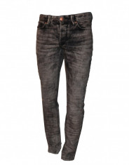 Blugi Armani Jeans - Conici - Culoare: Negru decolorat - Masuri: 33, 34 - Nou 2014 foto