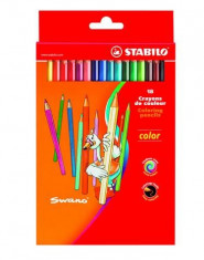 Creioane colorate,18b/set,StabiloColor-SW191877 foto