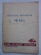 Descrierea motoarelor MB 820 - Uzina 23 August Bucuresti / C20P foto