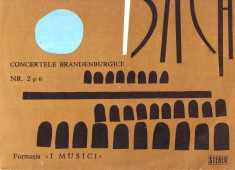 vinil-Bach-Concertele Brandenburgice nr. 2 si nr.6 foto