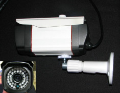 Camera supraveghere 700tvl senzor Sony 1/3 exterior 36 led infrarosu Suport si alimentator foto