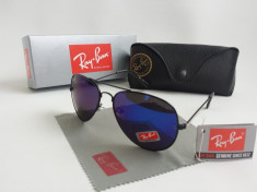 Ochelari De Soare UV 400 RAY BAN Aviator RB3025 Toc + Laveta + Cutie cadou OSR- 77 foto