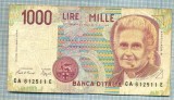 1297 BANCNOTA - ITALIA - 1 000 LIRE - anul 1990 -SERIA 612511 -starea care se vede