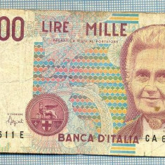 1297 BANCNOTA - ITALIA - 1 000 LIRE - anul 1990 -SERIA 612511 -starea care se vede