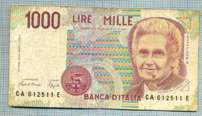 1297 BANCNOTA - ITALIA - 1 000 LIRE - anul 1990 -SERIA 612511 -starea care se vede foto