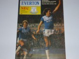 Program meci fotbal EVERTON - BLACKBURN ROVERS 25.01.1986