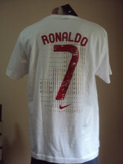 Tricou Nike Portugal Cristiano Ronaldo CR7 bumbac original foto