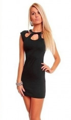 Rochie neagra scurta - Transport gratuit foto