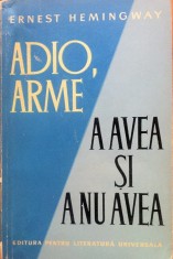 ADIO, ARME * A AVEA SI A NU AVEA - Ernest Hemingway