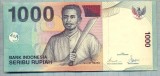 1344 BANCNOTA - INDONEZIA - 1 000 RUPIAH - anul 2000 -SERIA 681181 -starea care se vede