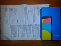 LG Google NEXUS 5 BLACK, nou, cutie sigilata, necodat, factura garantie 2ani foto