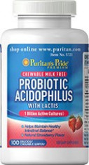 Probiotic Acidophilus masticabil, probiotice, acidofilus, 100 tablete, CEL MAI IEFTIN! foto