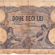 * Bancnota 20 lei 1920