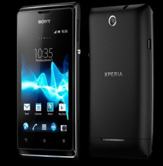 Sony Xperia E black nou nout sigilat la cutie 2ani garantie cu toate accesoriile oferite de producator!PRET:360lei foto