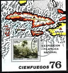 C4479 - Cuba 1976 - Bloc cat.nr.Yv. nr.48 stampilat