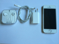 Apple iPhone 5S 16GB GOLD Auriu Nou Nefolosit 0 Min NEVERLOCKED Cu Toate ACCESORIILE !!! foto