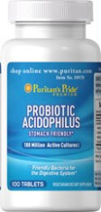 Probiotic acidophilus, bacterii probiotice, acidofilus, 100 tabl., CEL MAI IEFTIN! foto