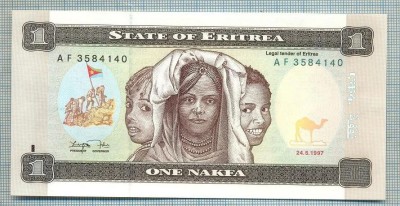 1348 BANCNOTA - ERITREA - 1 NAKFA - anul 1997 -SERIA 3584140 -starea care se vede foto