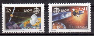 IUGOSLAVIA 1991, EUROPA - CEPT, serie neuzata, MNH foto