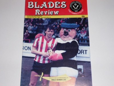 Program meci fotbal SHEFFIELD UNITED - BLACKBURN ROVERS 06.05.1985 foto