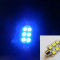 Bec led sofit, C5W, festoon cu 6 SMD-uri 5050 36 mm pt plafoniera, numar inmatriculare, leduri auto, led auto, bec tuning, Culoare: ALBASTRU