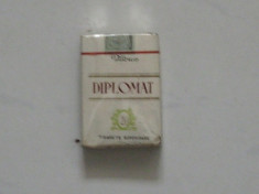 rar - pachet tigari de colectie &amp;quot;DIPLOMAT&amp;quot;, sigilat, din perioada comunista foto