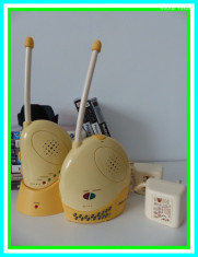 Philips Original baby monitor - interfon si termometru camera incorporat monitorizare copil statie supraveghere bebe aparat bebelus pe baterii AA 1.5V foto