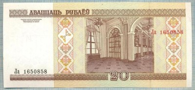 1382 BANCNOTA - BELARUS - 20 RUBLEI - anul 2000 -SERIA 1650858 -starea care se vede foto