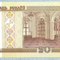 1399 BANCNOTA - BELARUS - 20 RUBLEI - anul 2000 -SERIA 1650849 -starea care se vede