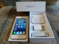 iPhone 5-16Gb Alb Original- Garantie ReSigilat Cutie Full-Box Promo** foto