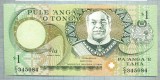 1435 BANCNOTA - TONGA - 1 PA&#039;ANGA - anul 1974-89 ? -SERIA 345084 -starea care se vede