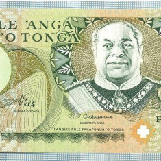 1435 BANCNOTA - TONGA - 1 PA'ANGA - anul 1974-89 ? -SERIA 345084 -starea care se vede