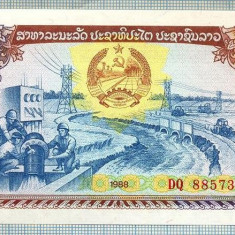 1437 BANCNOTA - LAOS - 500 KIP - anul 1988 -SERIA 8857364 -starea care se vede