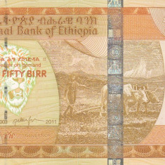 Bancnota Etiopia 50 Birr 2011 - P51e UNC