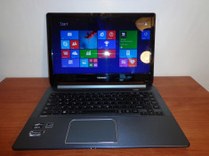 Ultrabook Toshiba Satellite U940 intel core i5-3337U HDD 750GB+SSD 24GB, 4GB DDR3, 14&amp;quot; HD ,tastatura iluminata,Intel Wireless Display,garantie ! foto