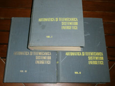 C.I. PENESCU - Automatica si telemecanica sistemelor energetice [3 volume, 1800 pag] stare foarte buna, completa foto