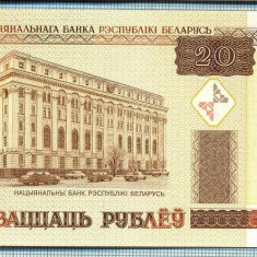 1410 BANCNOTA - BELARUS - 20 RUBLEI - anul 2000 -SERIA 1650820 -starea care se vede