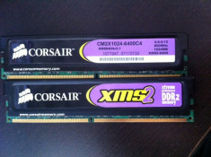 Kit memorie 4x1Gb DDR2 Dual Channel CORSAIR PC 6400 800Mhz foto