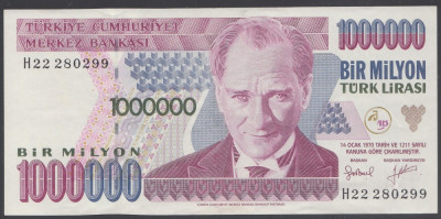 Turcia 1.000.000 lire aUNC foto