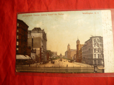 Ilustrata Pennsylvania Avenue Washington , circ. 1906 SUA foto