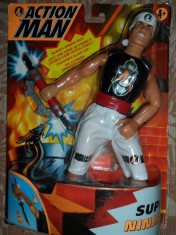 Figurina, papusa Action Man - Super Ninja - 30 cm, model 1998, noua, sigilata in cutia originala foto