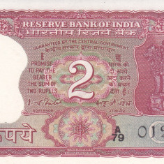 Bancnota India 2 Rupii (1977 - 82) - P53f UNC