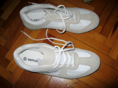 Adidasi din piele marca ESMARA crem-alb , masura 40 foto