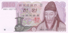 Bancnota Coreea de Sud 1.000 Won (1983) - P47 UNC foto