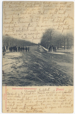 1766 - PLOIESTI, Ave. Independentei, Litho - old postcard - used - 1901 foto