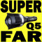 SUPER FAR + Suport Bicicleta - Lanterna Profesionala cu LED CREE Q5 + 3 Faze + Incarcator Retea / Auto + Acumulator 18650 police