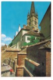 #carte postala(ilustrata)-SIBIU-Pasajul scarilor