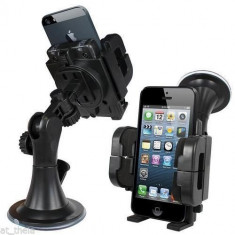 SUPORT AUTO IPHONE 3GS IPHONE 3G HOLDER AUTO UNIVERSAL NOU ROTIRE 360 GRADE CU BRAT REZISTENT LA TREPIDATII MODEL 01 foto