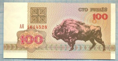 1495 BANCNOTA - BELARUS - 100 RUBLEI - anul 2000 -SERIA 1614528 -starea care se vede foto