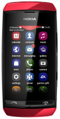 Nokia Asha 306 Rosu foto